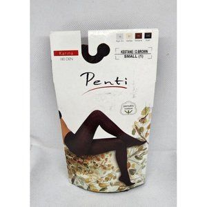 Penti 44 Dark Brown Small #1 Karina 180 Denier Cotton Tights 4419 8699920434419